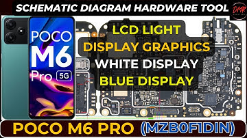 POCO M6 Pro 5g MZB0F1DIN  LCD Display Light & Graphics Not Working? | Hardware Diagram | DMR