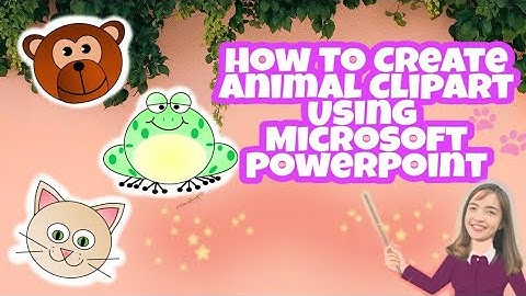 How to Create Animal Clipart Using MS PowerPoint | Teacher Cherry