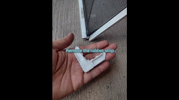 Window screen corner broke? no worries. Replace corner bracket. See video and subscribe