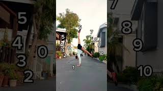 Flexible Girl Human Clock Challenge Stretching 🥺 #hanstand #split #shorts