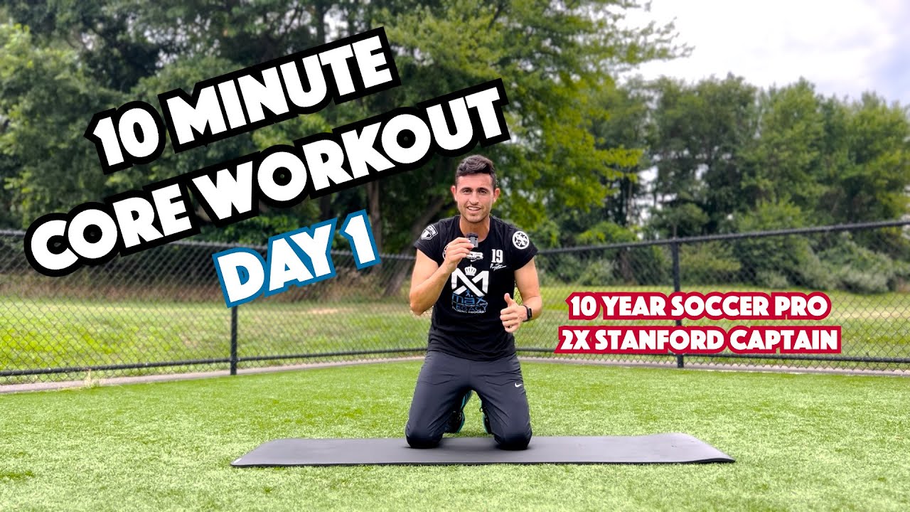 10 Minute CORE Workout (No Equipment) - Day 1 - YouTube