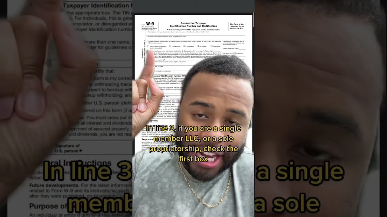 How To Fill Out A W 9 Taxtok Taxnews Taxes Tax Dukelovestaxes W9
