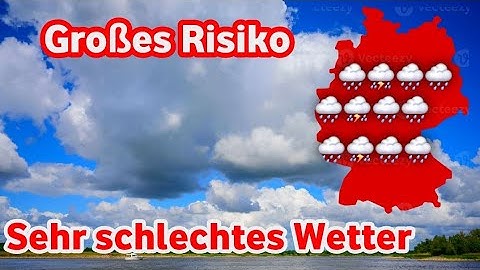 Wetterwarnung – stürmischer Regen und sehr starker Wind