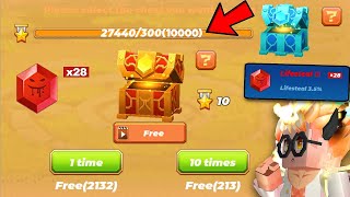 Opening 10,000 Diamond Chests in Bed Wars!! (I got 28 Leeching 3 Runes!)