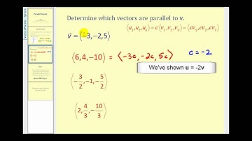 Parallel Vectors