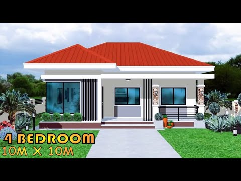 100 SQM | BUNGALOW HOUSE DESIGN IDEA | 4 BEDROOM | 2 T&B | SIMPLE HOUSE DESIGN | BAHAY