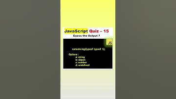 JavaScript Quiz Time ✅🚀.          Quiz - 15  #htmlcssjavascript #javascriptquiz