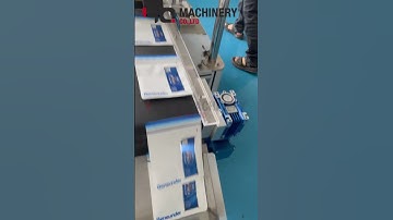 automatic paging sticker labeler for plastic pouches boxes #labelingsolutions  #machine #factory