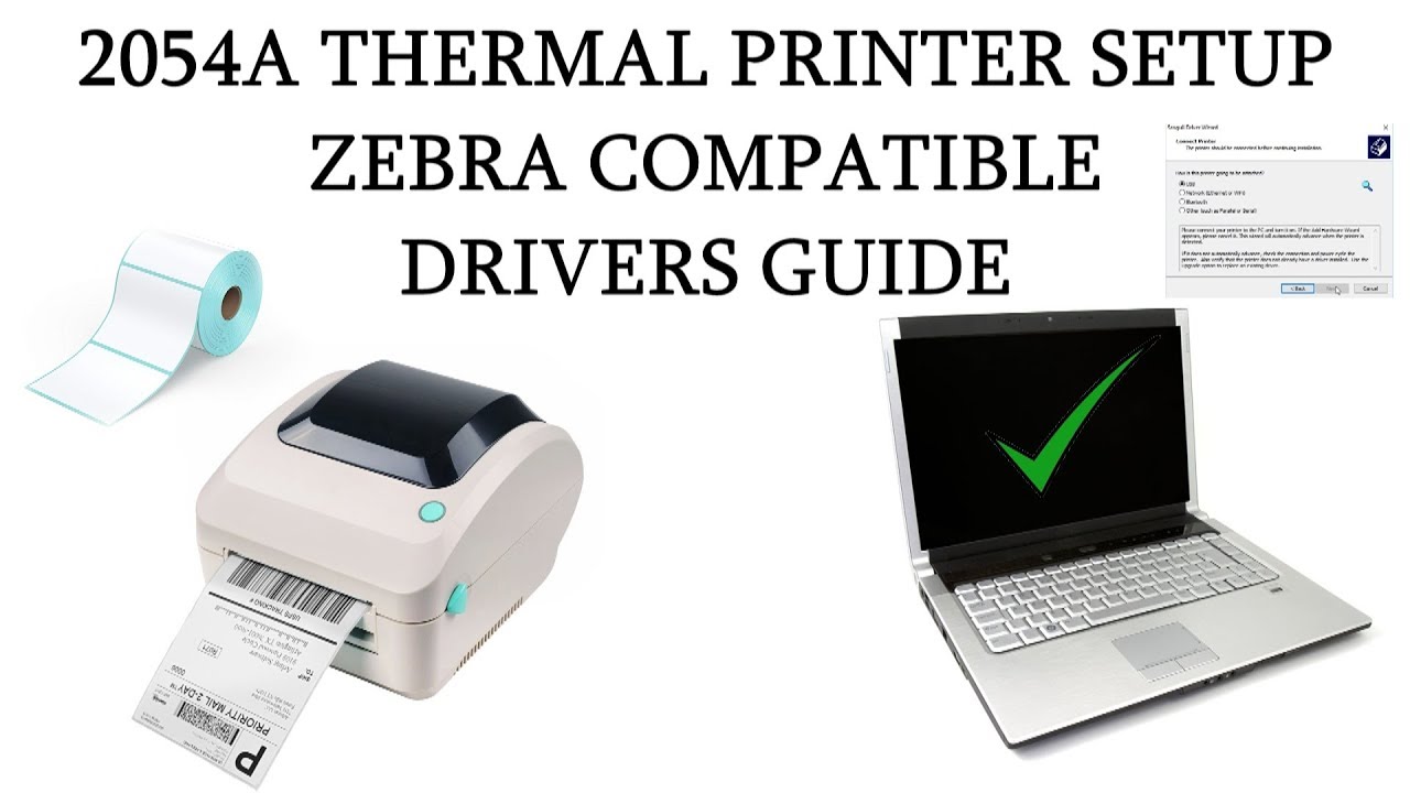 Satire dobbeltlag omvendt How to Install & Setup Zebra Compatible Driver for Label Printer 2054A on  Windows Updated 2019 - YouTube