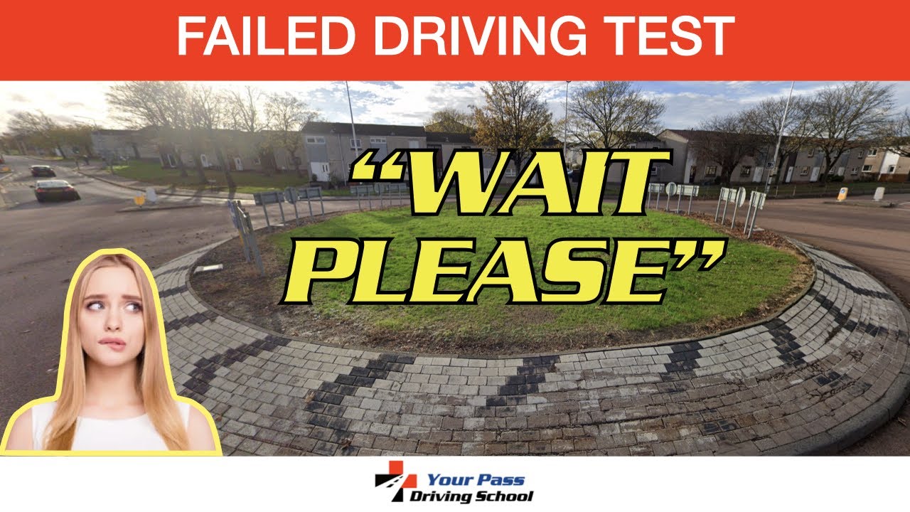 Patience is Key: Learner Driver Fails Driving Test at Roundabout - YouTube