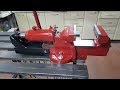 Restauro di una morsa  e conversione in idraulica (Restoration  vice and conversion to hydraulics)
