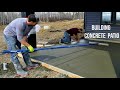 Construction of Concrete Patio Start to Finish [ASMR]