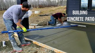 Construction of Concrete Patio Start to Finish [ASMR]