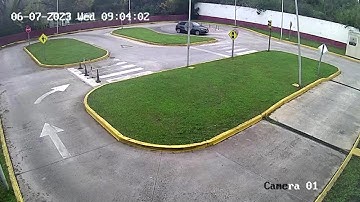 Woman crashing her car during driving test goes viral