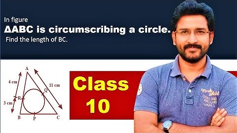 In figure ΔABC is circumscribing a circle. Find the length of BC | Class 10 circles pyq | VipraMinds