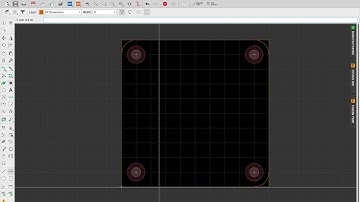 Eagle PCB Design 50x50mm board M3 mounts and 5mm radius rounded corners