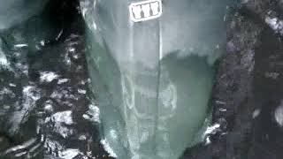 MITSUUMA FISHER waders（crotch high rubber boots）walk in the deep pond　ミツウマ（三馬）魚釣長（クロッチラバーブーツ）深い池を歩く