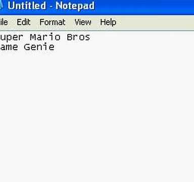 Super mario bros. game genie Fun codes.