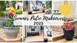 SUMMER PATIO MAKEOVER 2023 | PATIO DESIGN MAKEOVER | SUMMER PATIO IDEAS | SUMMER REFRESH