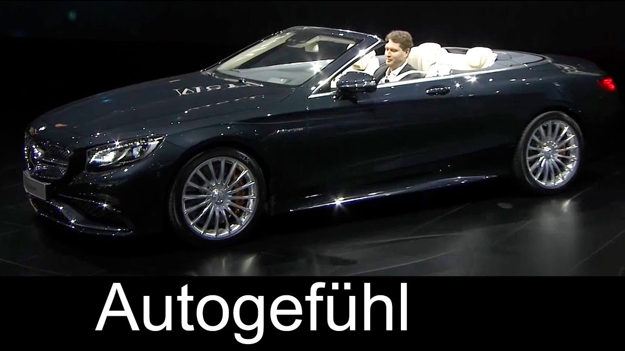 neuero ship unloader New Mercedes-AMG S65 Cabriolet reveal premiere NAIAS S-Class Convertible S-Klasse - Autogefühl