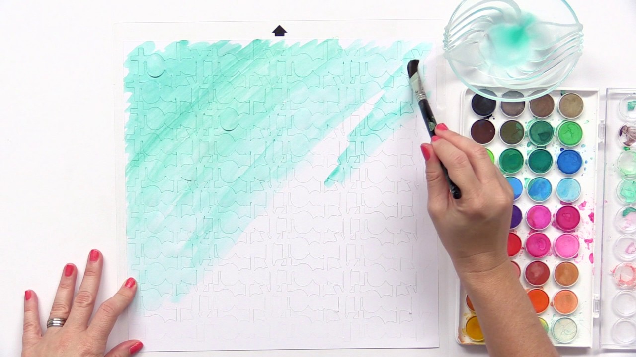 How to Create Die Cut Backgrounds with the Cameo | Lesson 9 | Ashley Horton scrapbooking tarjetas