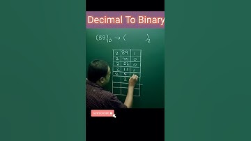 Decimal To Binary Conversion#mandaleducationaljet