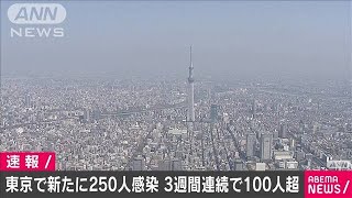 東京都新たに250人の感染確認　21日連続で100人超え(20/07/29)