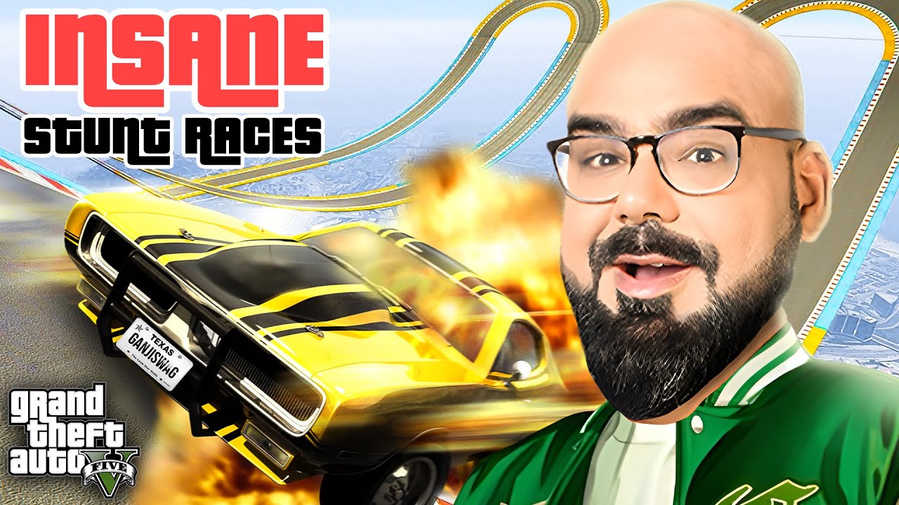 🔞Insane Stunt Races In GTA V | GanjiGaming