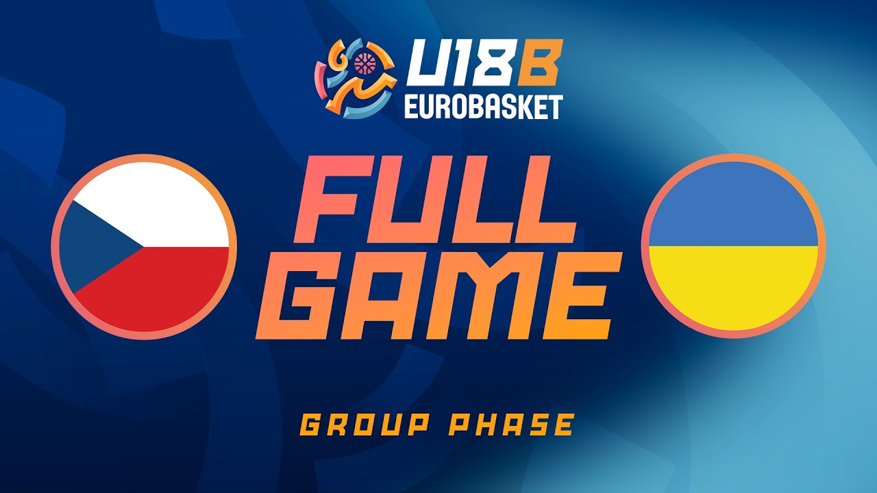 Group Phase | Czechia v Ukraine | Full Basketball Game | FIBA U18 EuroBasket 2026 Division B