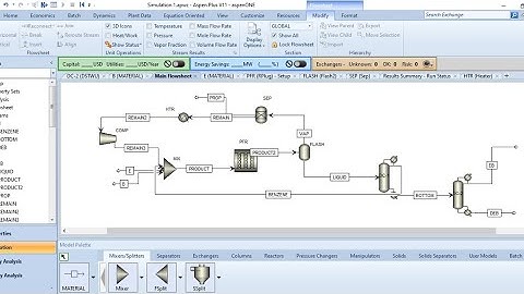 Ethylbenzene production process simulation By  Using Aspen plus.