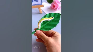 Moving Caterpillar making from tissue paper #diy #craft #rafiasdiy #art #handmade