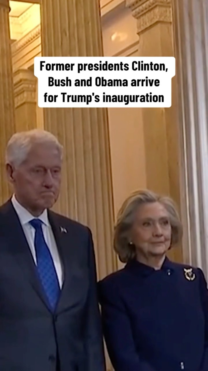 Former presidents arrive for Trump inauguration #shorts
