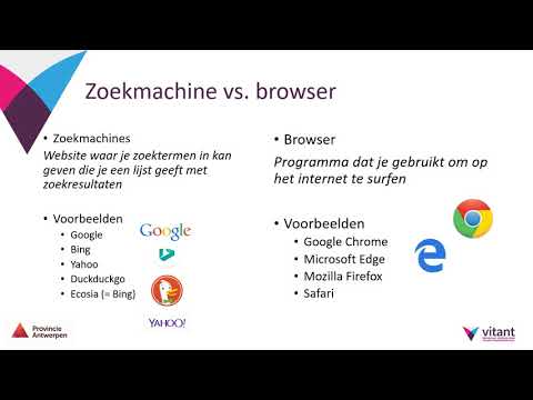 Video: Verschil Tussen Zoekmachine En Browser