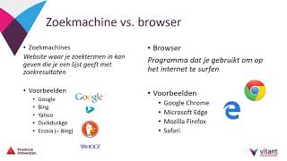 Zoekmachine vs. browser