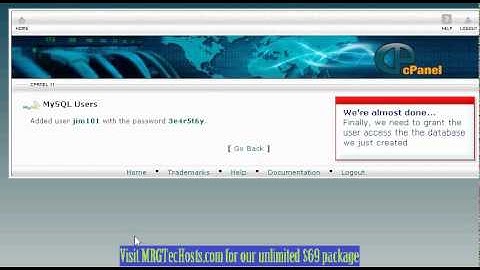 [MRGTecHelp.com CPANEL X3 Tutorial Series] Creating a MySQL database (DB) in cPanel