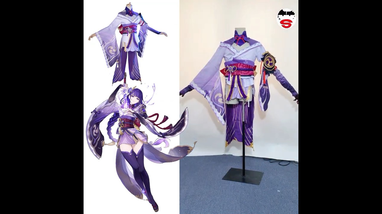 Genshin Raiden Shogun Cosplay - Easy Dressing Tutorial #anime #game #fpy #genshinimpact #cosplay