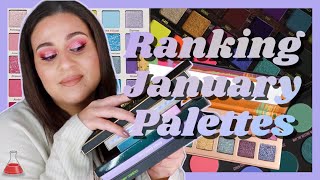 Ranking All The Palettes I Used Last Month | January 2022 | #OperationCuration