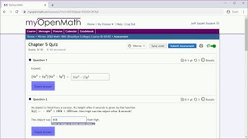 MyOpenMath Gradebook for Instructors