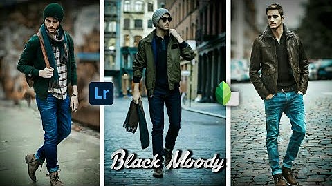 How to moody dark effect in lightroom | background blur effect in snapseed | Nf editiz |