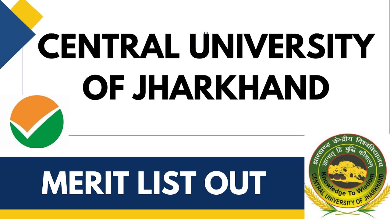 Complete details Central University of Jharkhand merit list out #cuj # ...