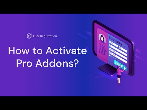 How to Activate Pro Addons : User Registration