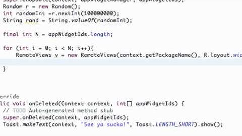 Android Application Development Tutorial   164   Updating a Widget TextView   YouTube