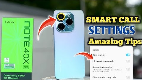 How To Enable Smart Call Setting in Infinix Note 40x | Note 40x में Smart Call Setting कैसे करे