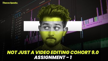 Tharun Speaks: My First Assignment - Epic Editing Journey! ‪@TharunSpeaks‬