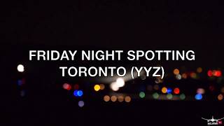 Night spotting YYZ - Emirates A380, AC 777, Westjet 737 (HD)