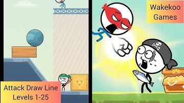 Attack Draw Line Levels 1-25 Gameplay