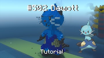 How to build a Pokémon Dewott statue in Minecraft (Tutorial)