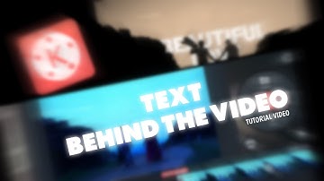 Text Behind the Object - Simple Method | Tutorial Video 🔥