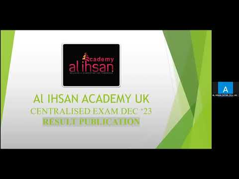 Results l Dec '23 l Al Ihsan Academy Centralised Exam