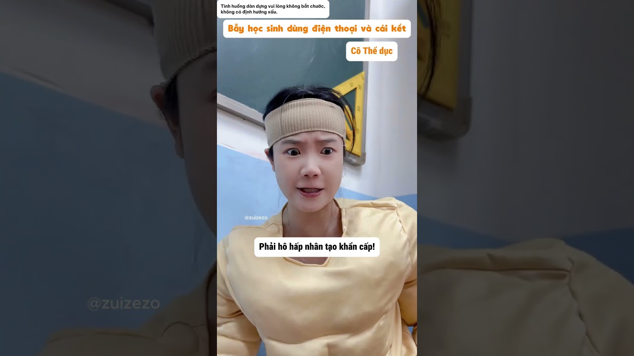 Thầy giáo giả vờ ngất xỉu để bẫy học sinh dùng điện thoại và cái kết